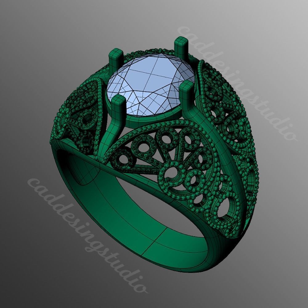 Ring pl147 3D print model_2