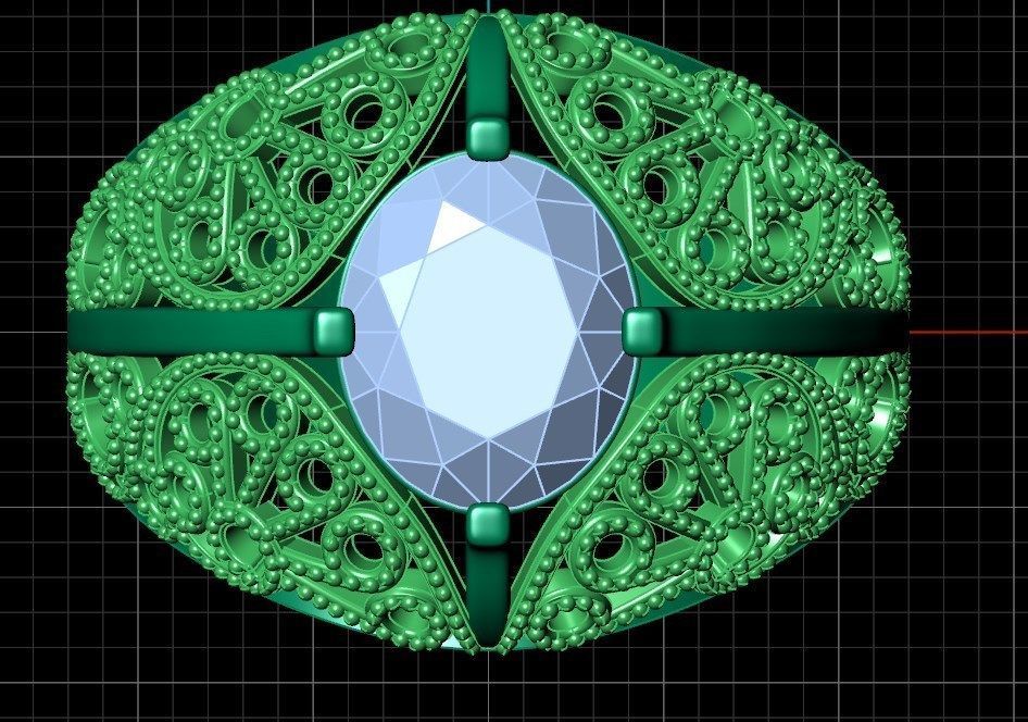 Ring pl147 3D print model_8