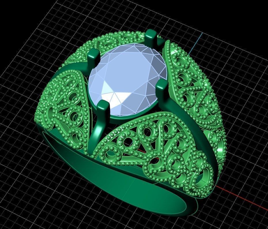 Ring pl147 3D print model_6