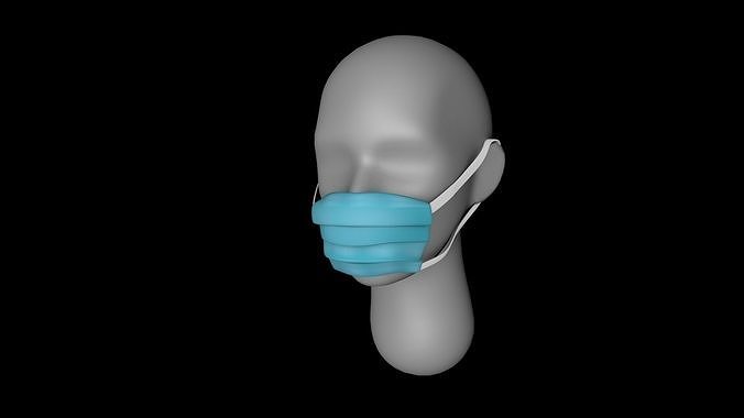 Basic face mask Free 3D model
