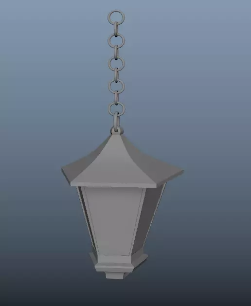 Lantern hanging Free 3D model_0