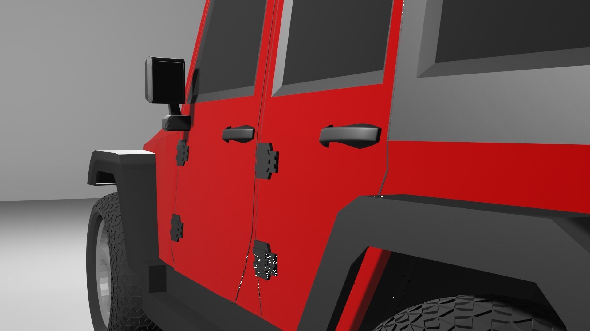 Jeep Wrangler-Red 3D model_6