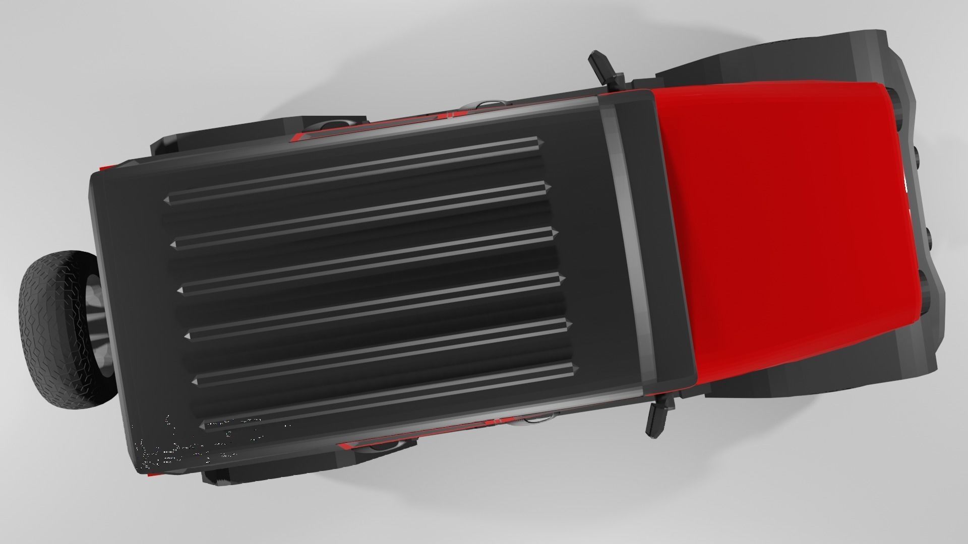 Jeep Wrangler-Red 3D model_4