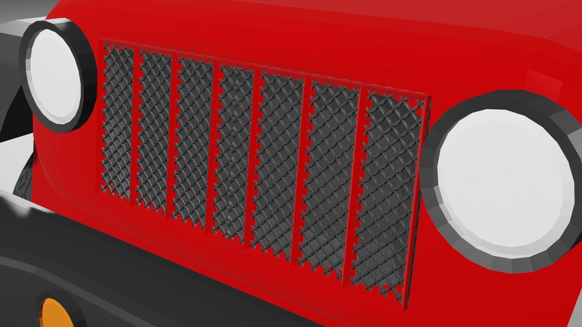 Jeep Wrangler-Red 3D model_7