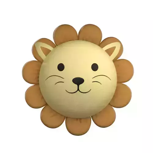 3D Lion Head Pillow
