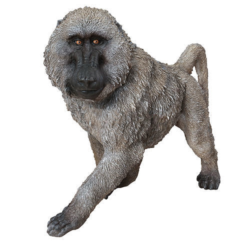 Deco Figurine Monkey Walking Baboon XL Print 3D print model