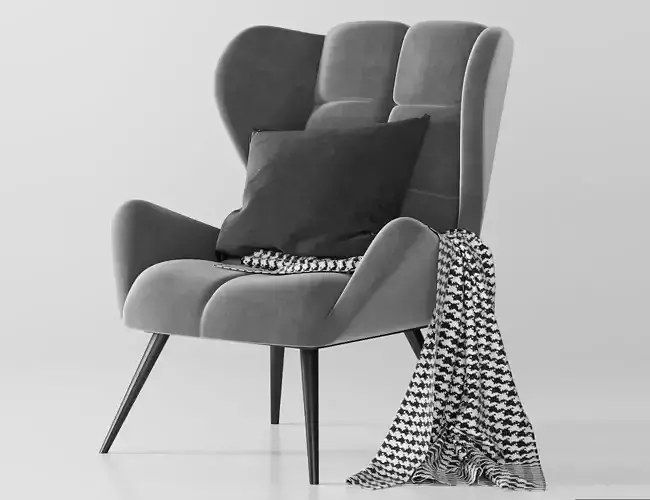 Armchair HALMAR TYRION gray