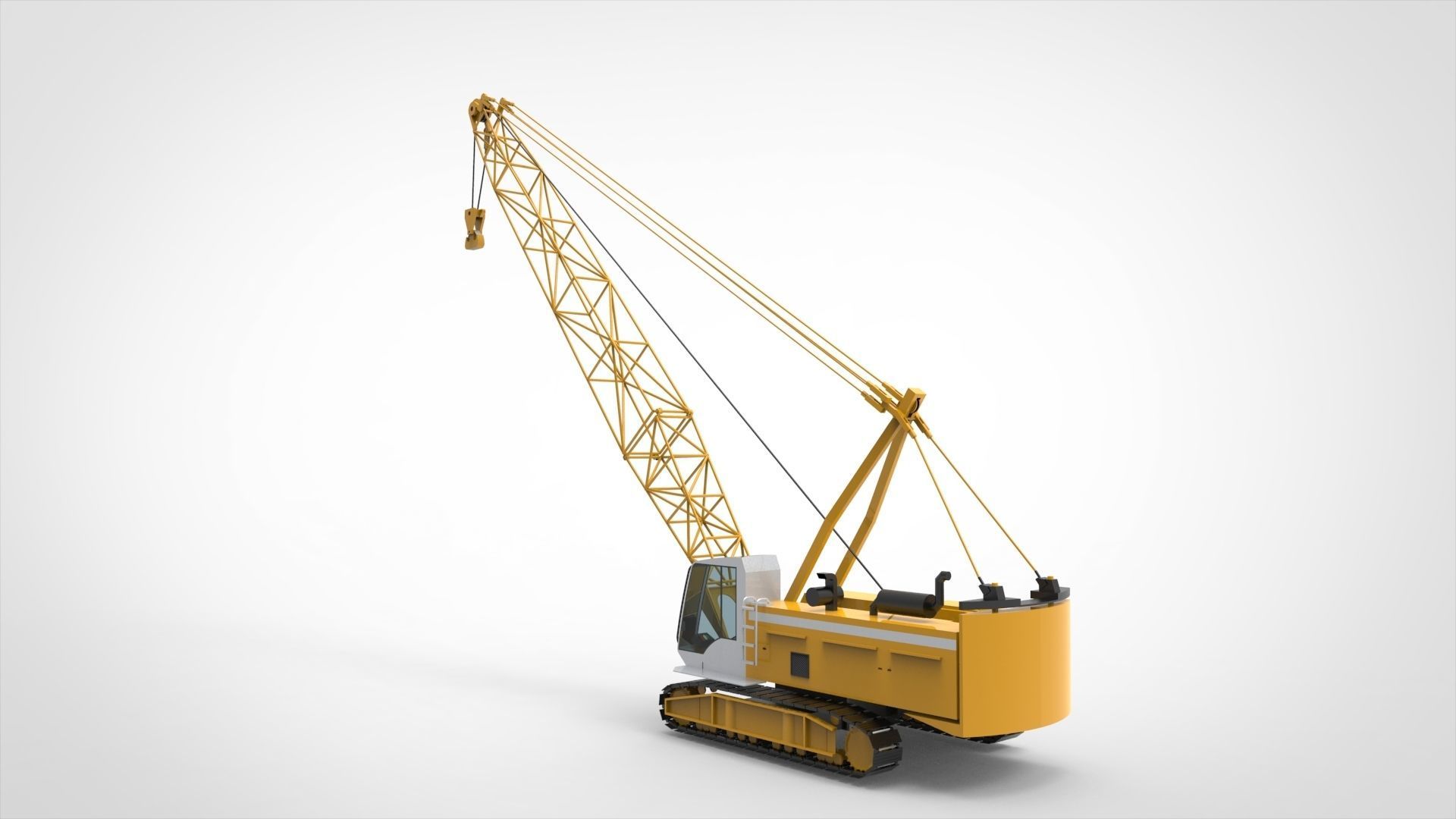 Mobile Crane 3D model_2