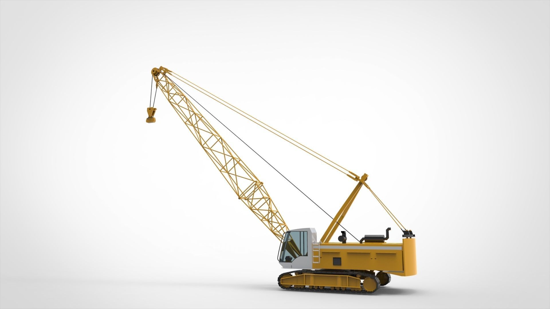 Mobile Crane 3D model_9