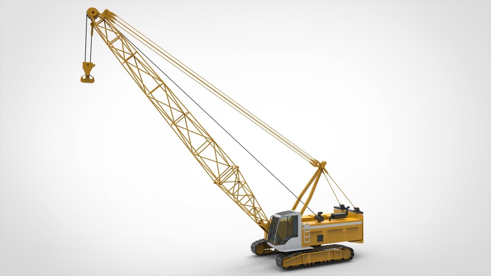 Mobile Crane 3D model_8