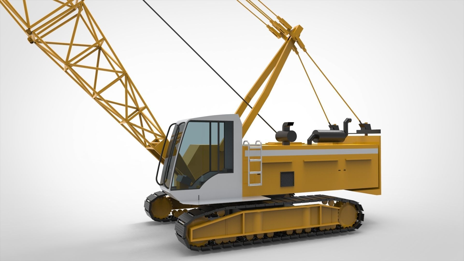 Mobile Crane 3D model_7