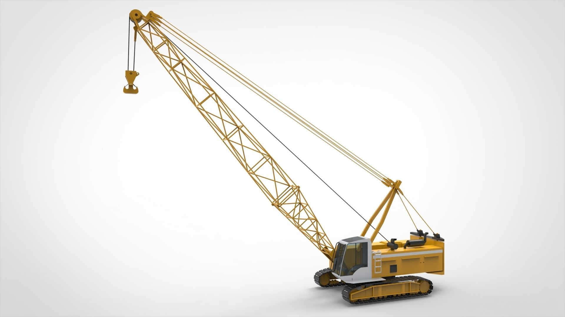 Mobile Crane 3D model_3