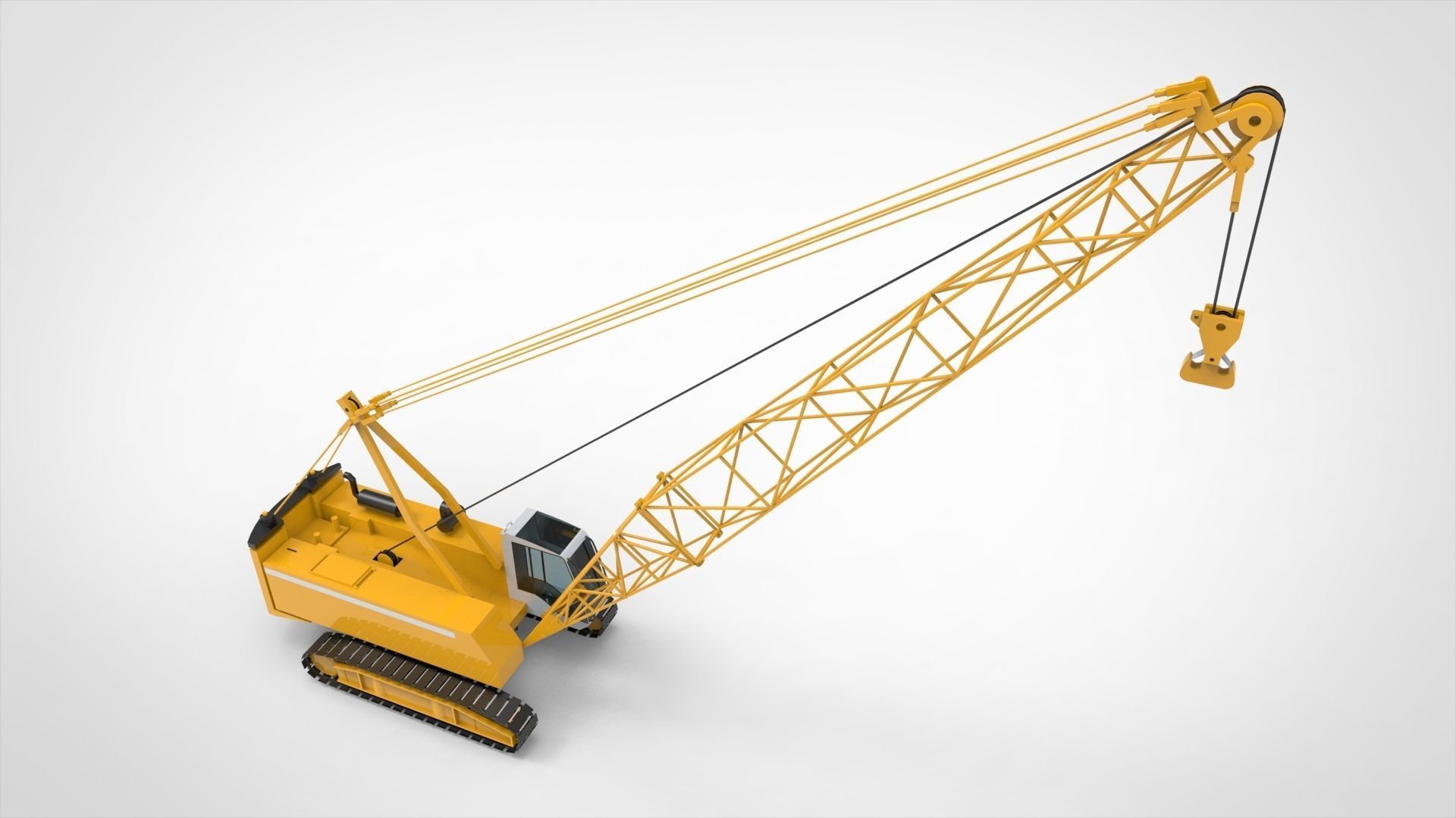 Mobile Crane 3D model_5