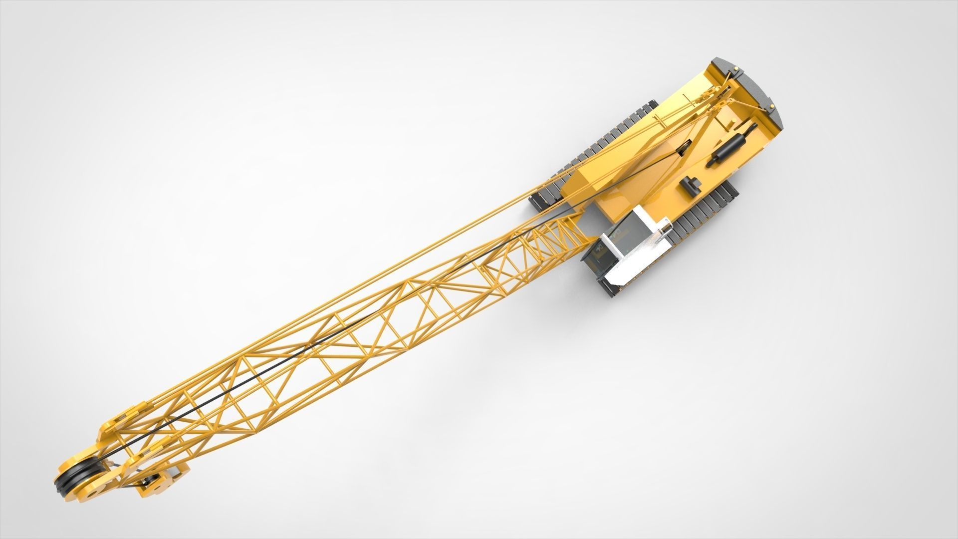 Mobile Crane 3D model_12