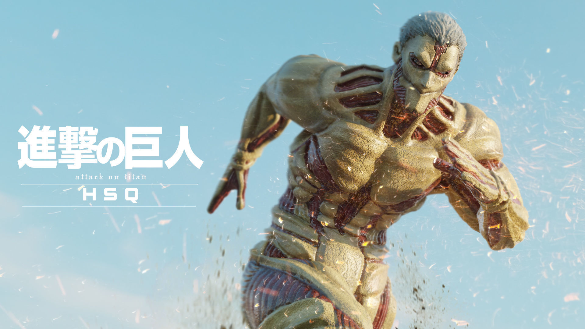 Attack on Titan - High Poly - Armored Titan Reiner Braun 3D model_2