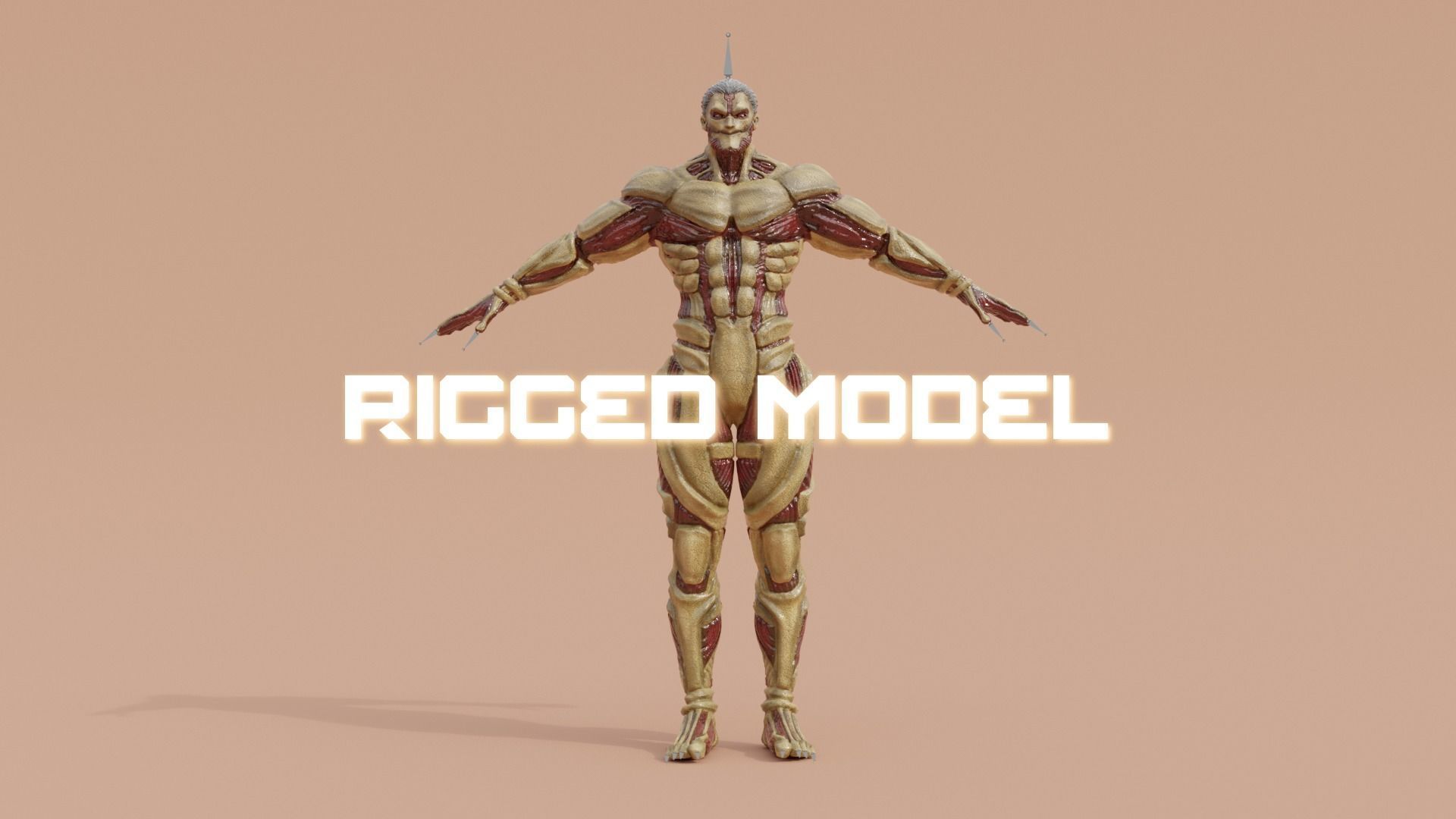 Attack on Titan - High Poly - Armored Titan Reiner Braun 3D model_8