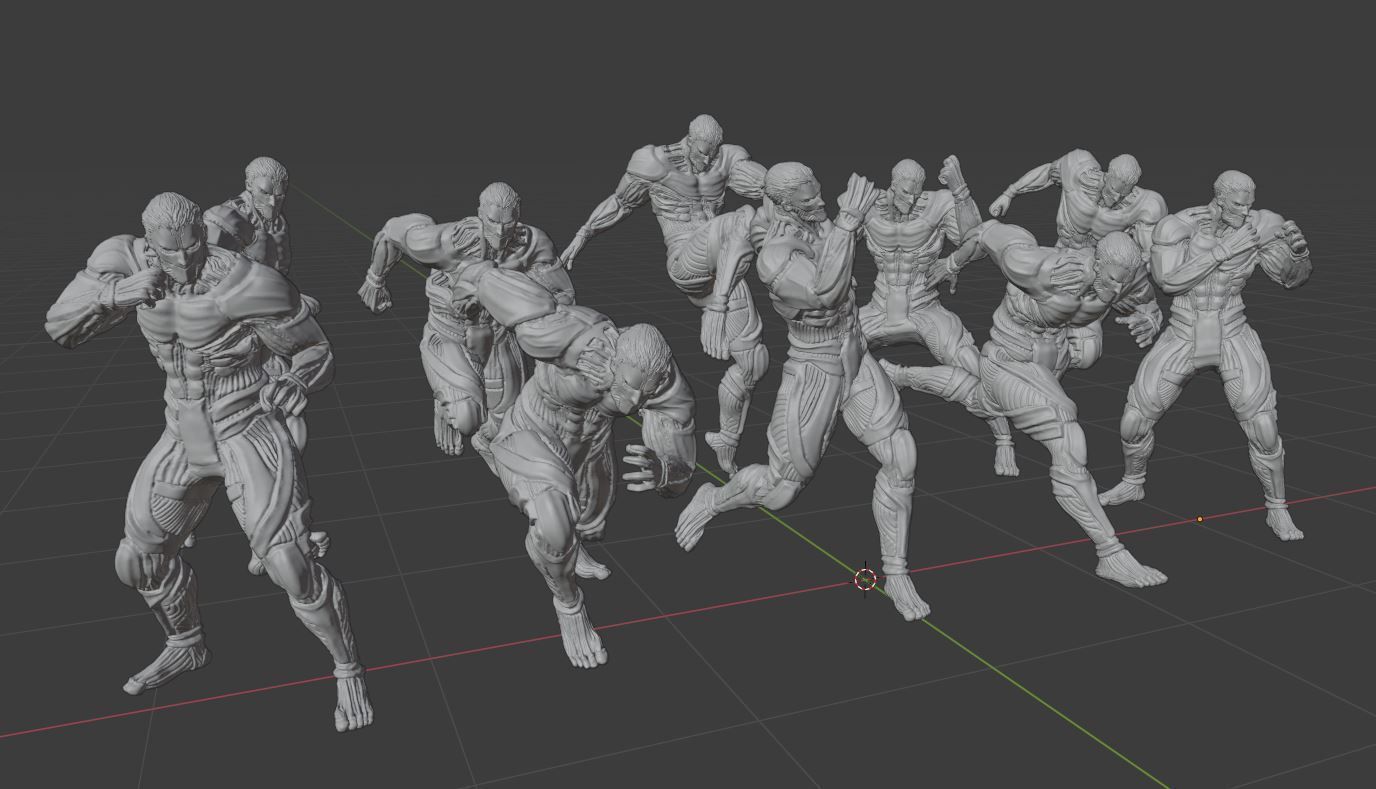 Attack on Titan - High Poly - Armored Titan Reiner Braun 3D model_14