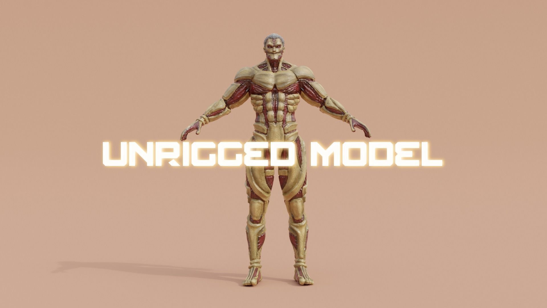 Attack on Titan - High Poly - Armored Titan Reiner Braun 3D model_7