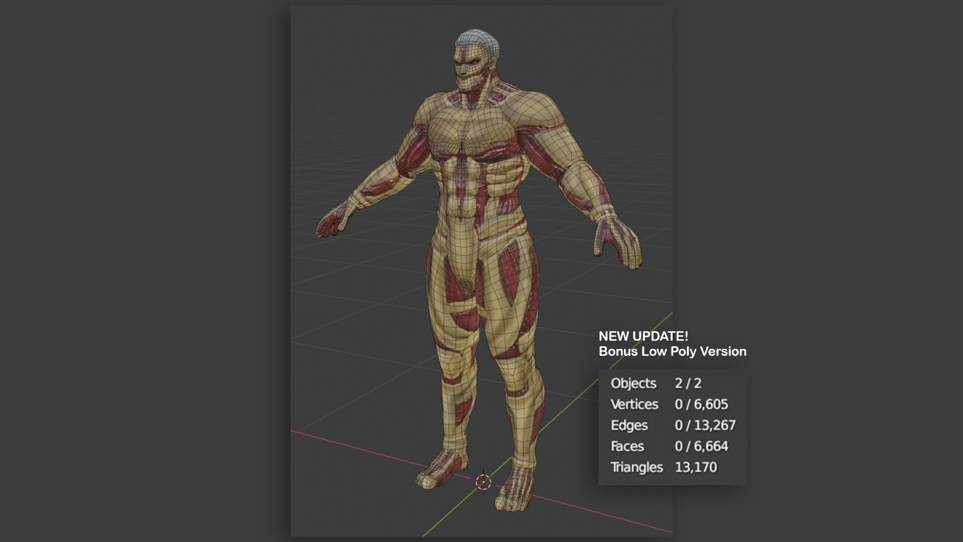 Attack on Titan - High Poly - Armored Titan Reiner Braun 3D model_13