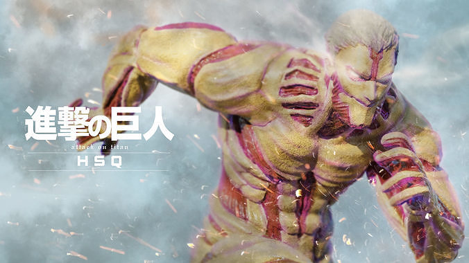 Attack on Titan - High Poly - Armored Titan Reiner Braun 3D model