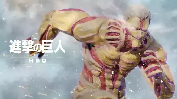 Attack on Titan - High Poly - Armored Titan Reiner Braun 3D model