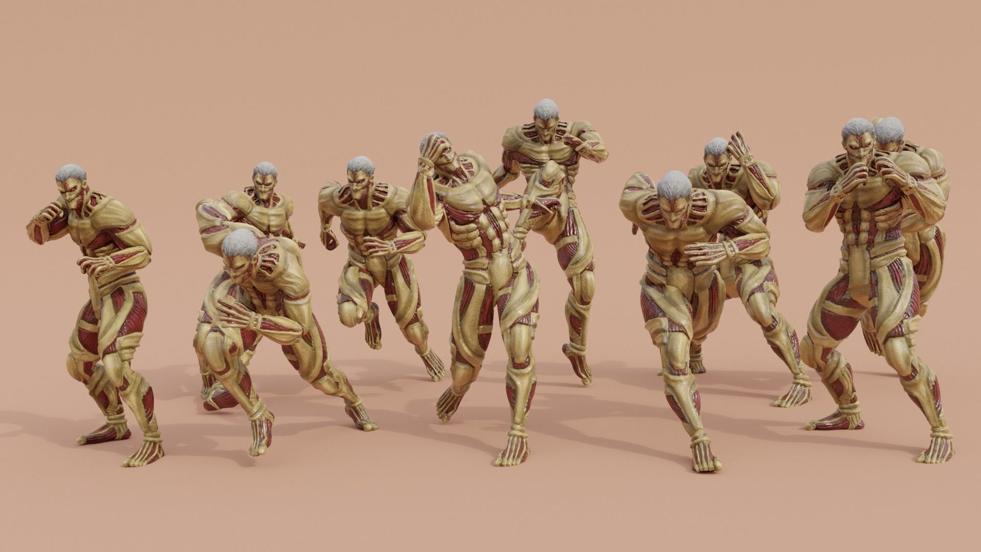Attack on Titan - High Poly - Armored Titan Reiner Braun 3D model_17