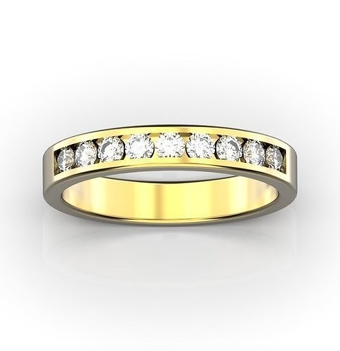 Diamond wedding band Wedding ring  3D print model