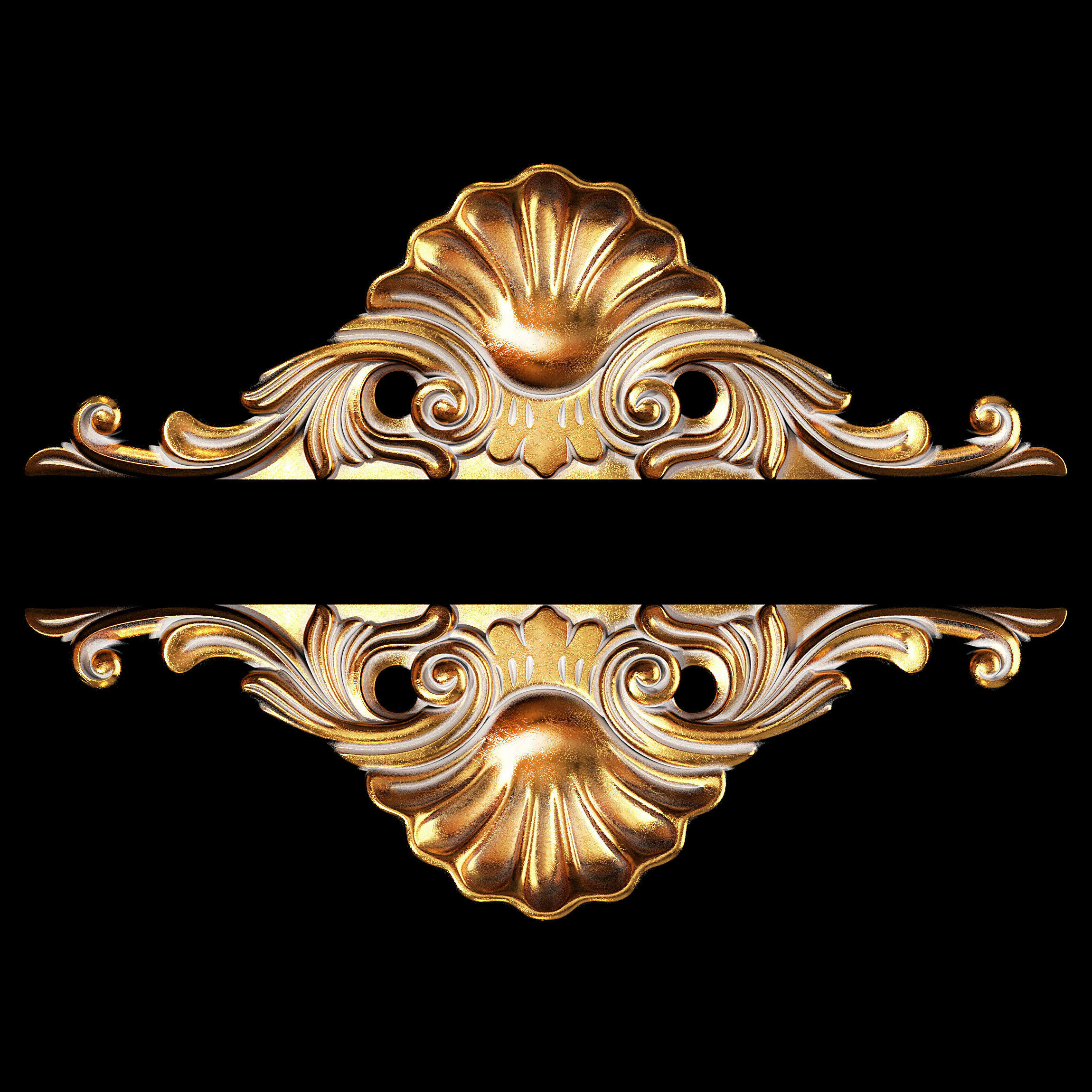 Classic carved 021 3D model_1