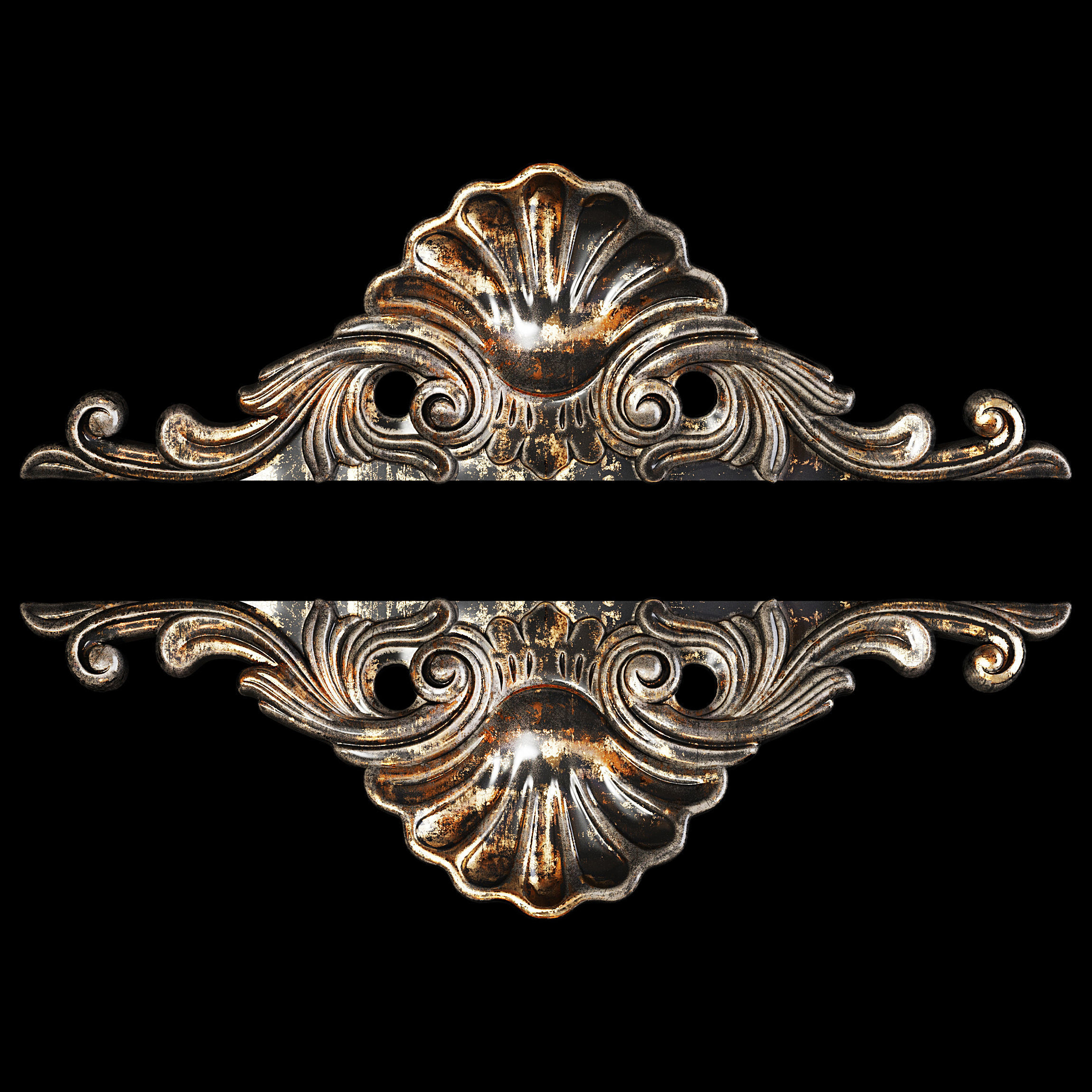 Classic carved 021 3D model_2