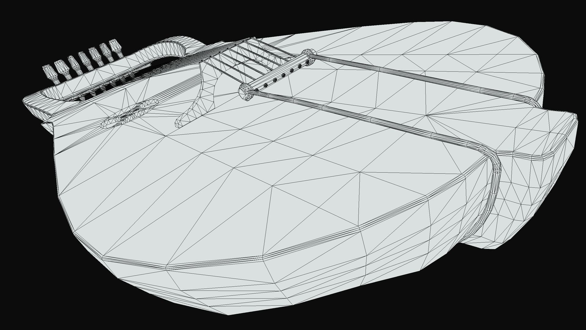 Kravik Lyre - PBR Low-poly 3D model_7