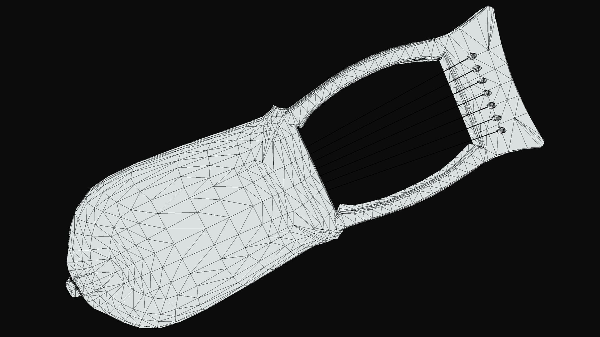 Kravik Lyre - PBR Low-poly 3D model_8