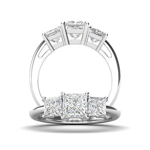 Three stone ring - JF031 3D print model