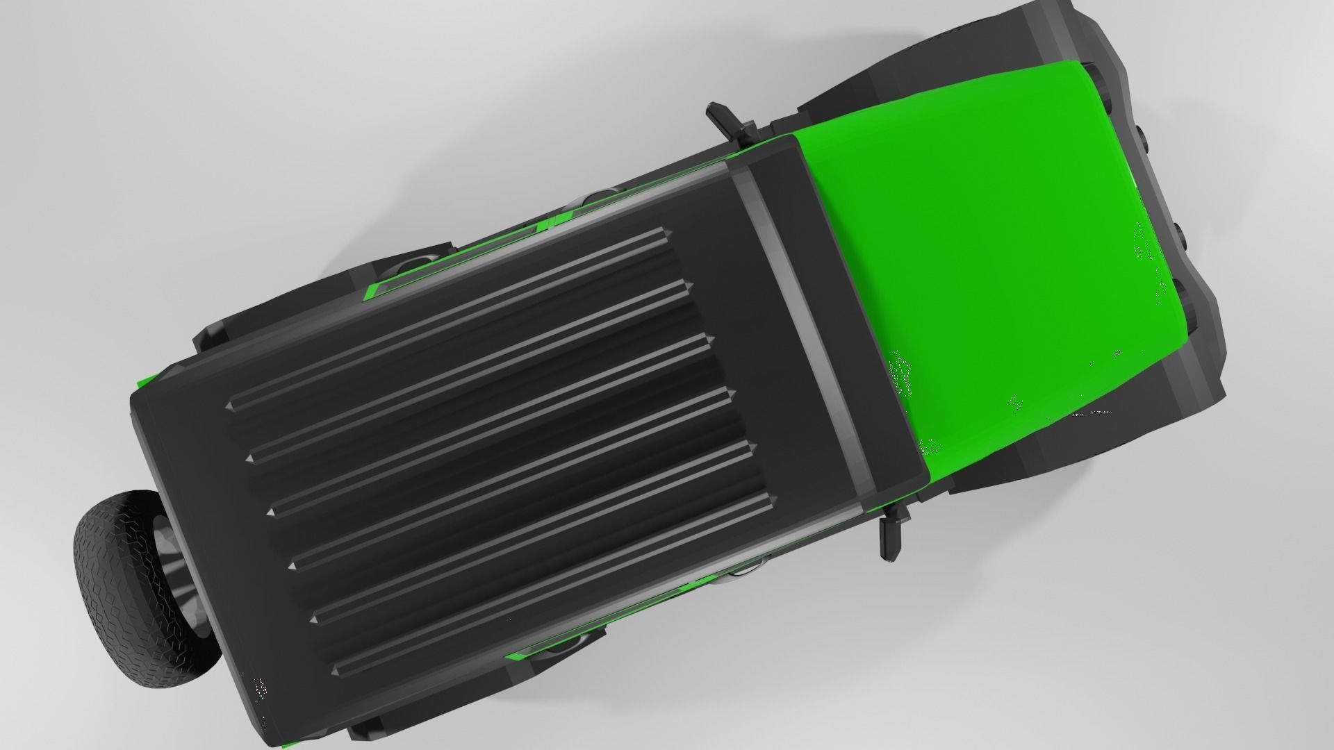 Jeep Wrangler-Green 3D model_7