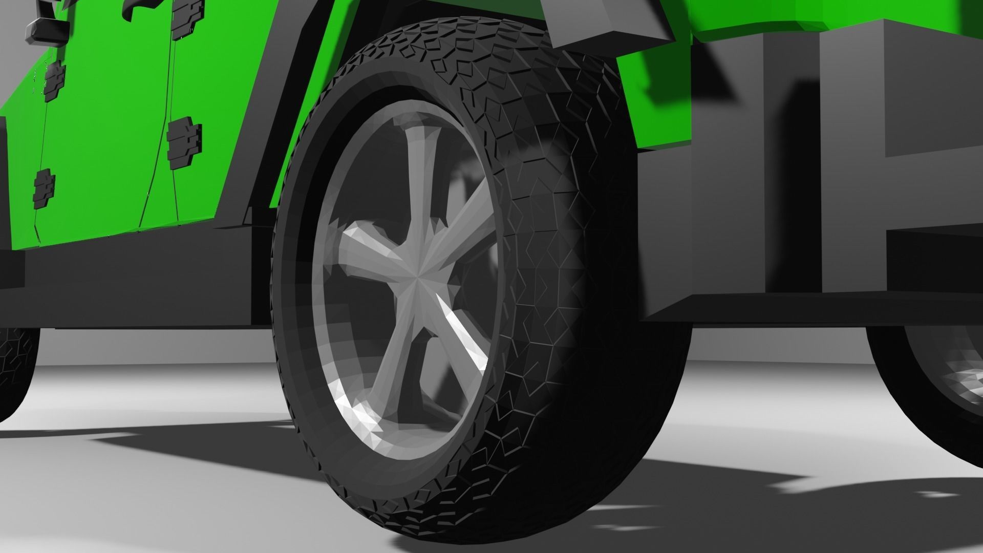 Jeep Wrangler-Green 3D model_6
