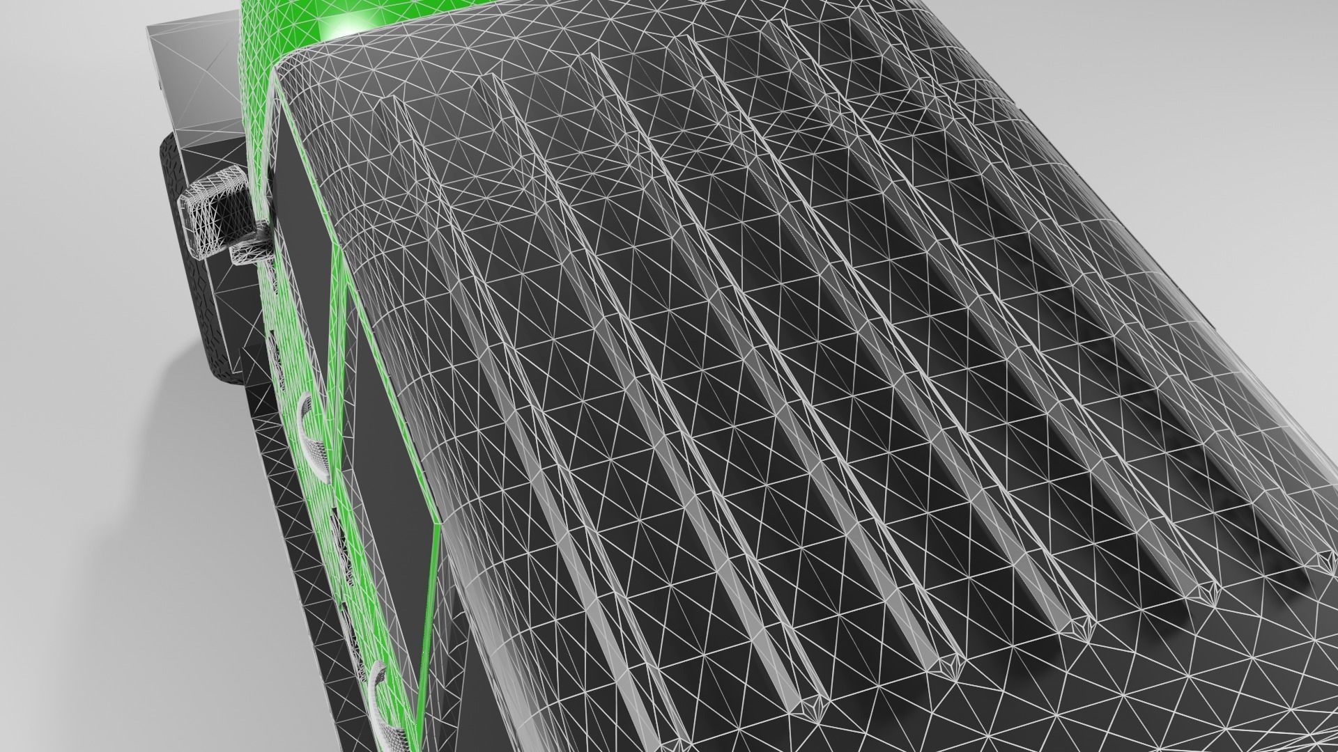 Jeep Wrangler-Green 3D model_11