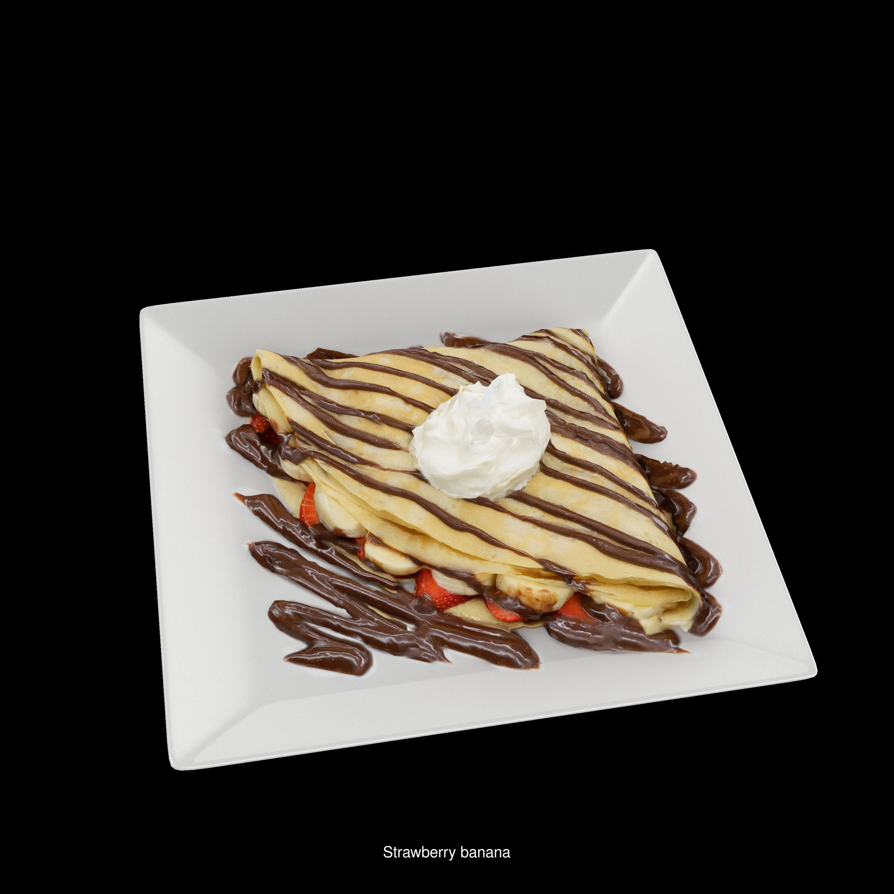 Sweet collection ice cream and coffee on plate _56