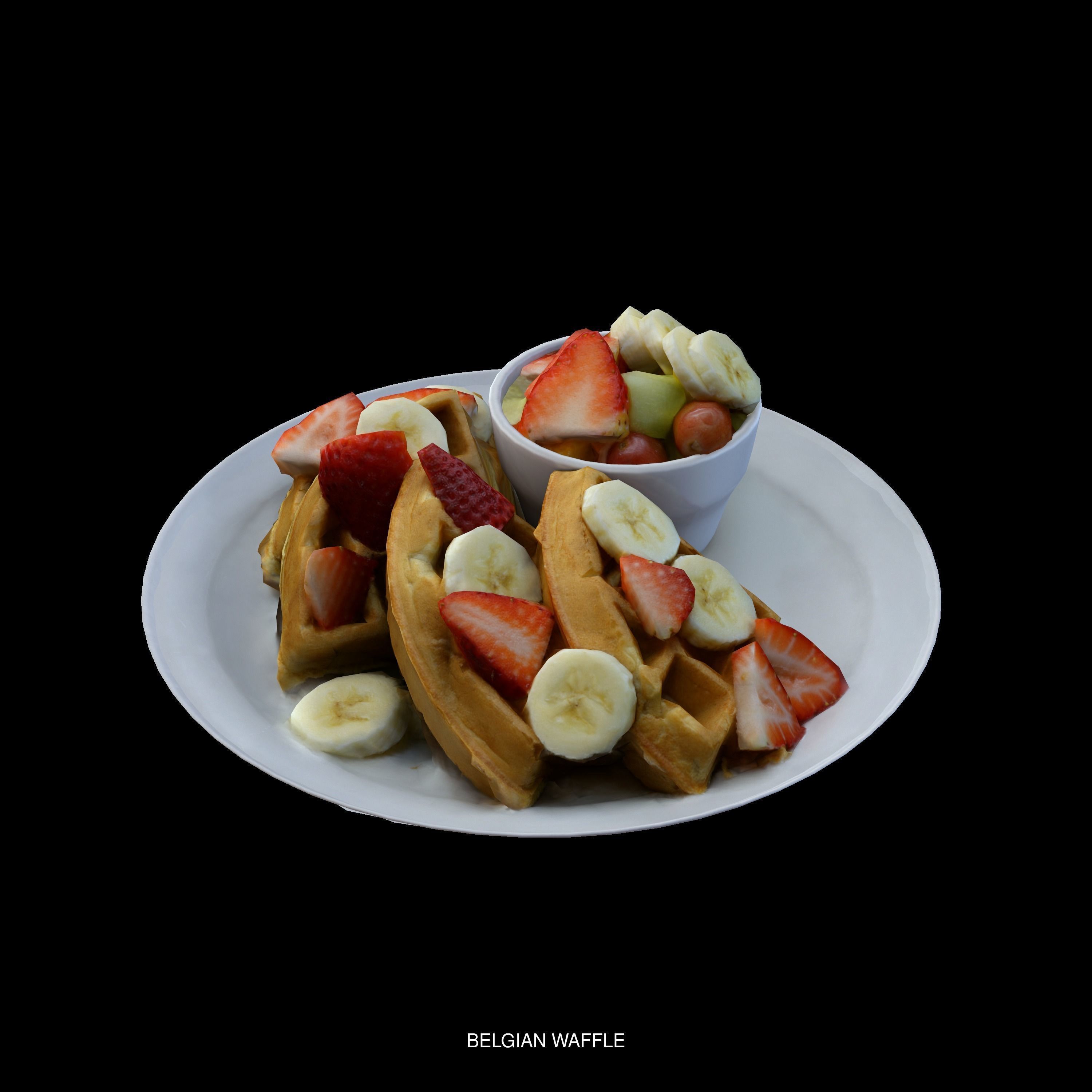 Sweet collection ice cream and coffee on plate _52