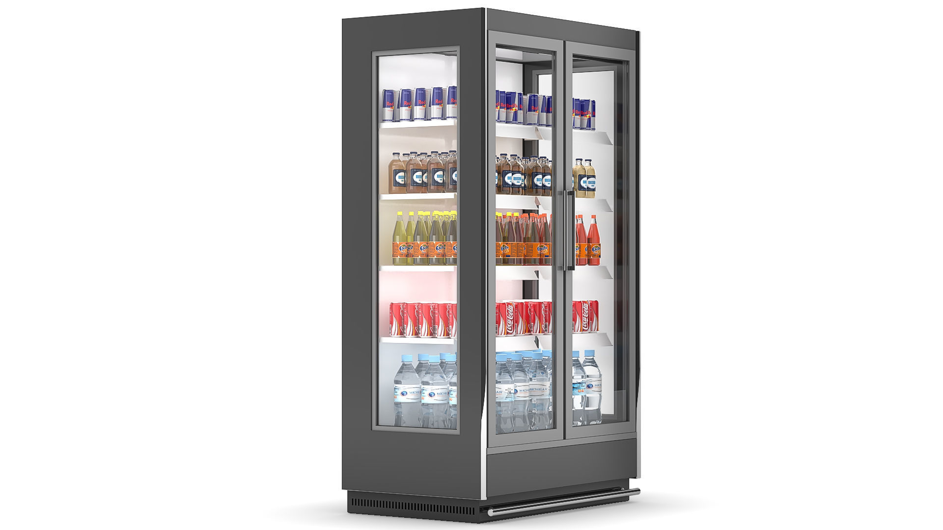 Beverage Fridge 3D model_1