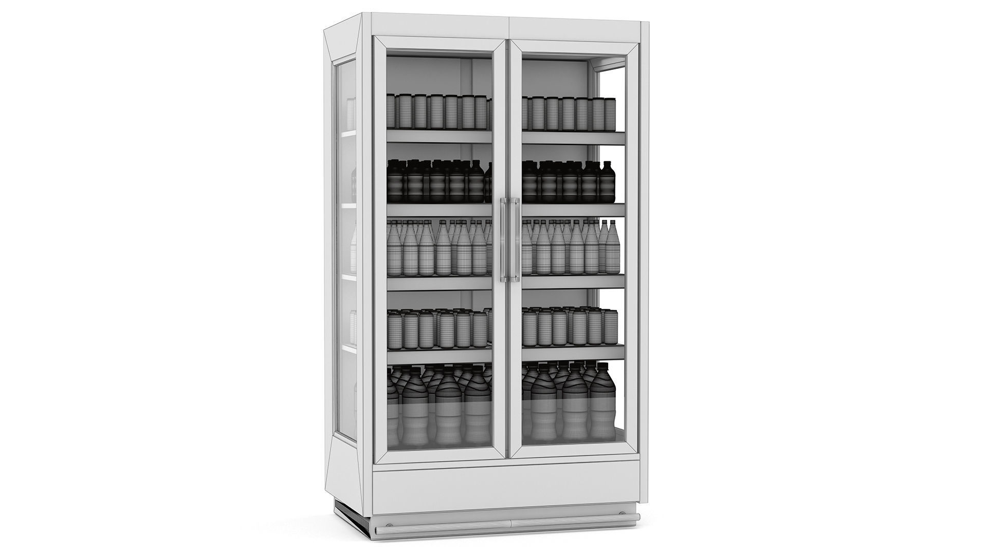 Beverage Fridge 3D model_5