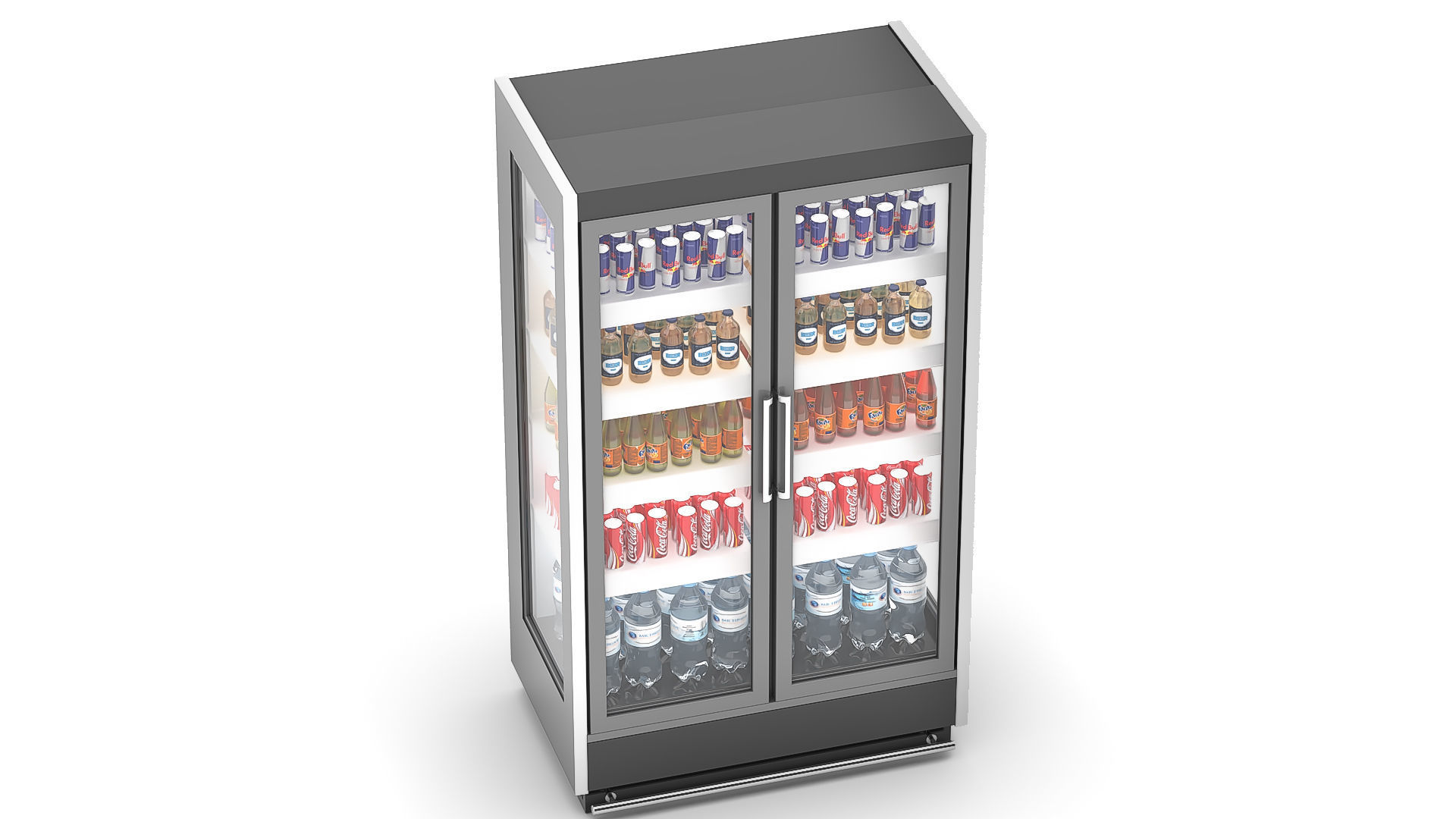 Beverage Fridge 3D model_2