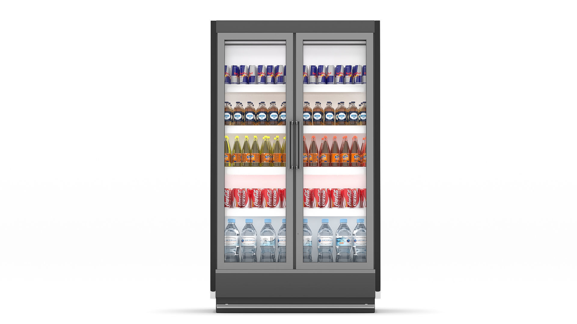 Beverage Fridge 3D model_3