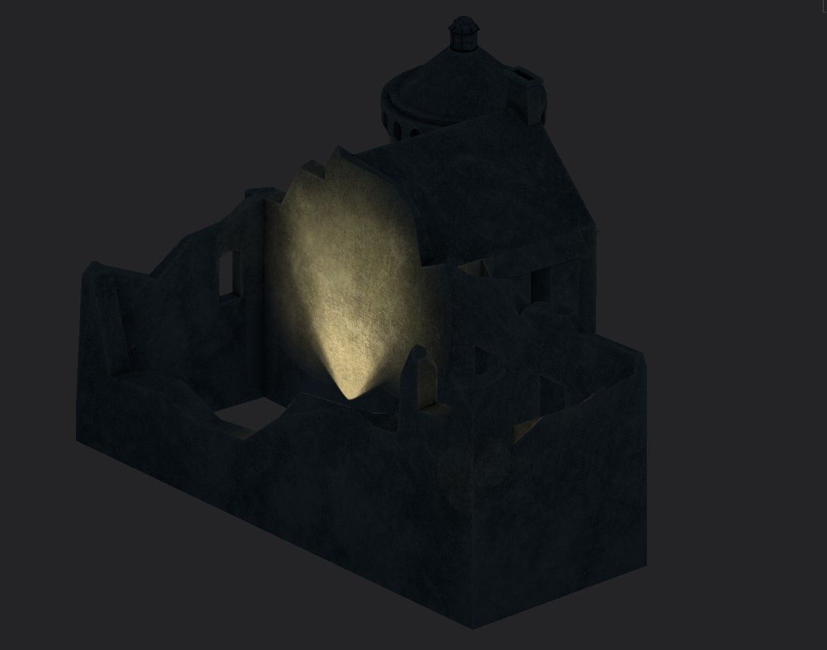 Scotney Castle Low-poly 3D model_18