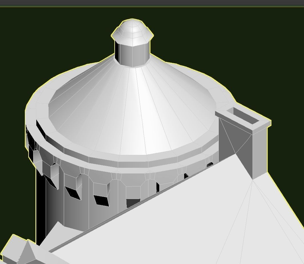 Scotney Castle Low-poly 3D model_32