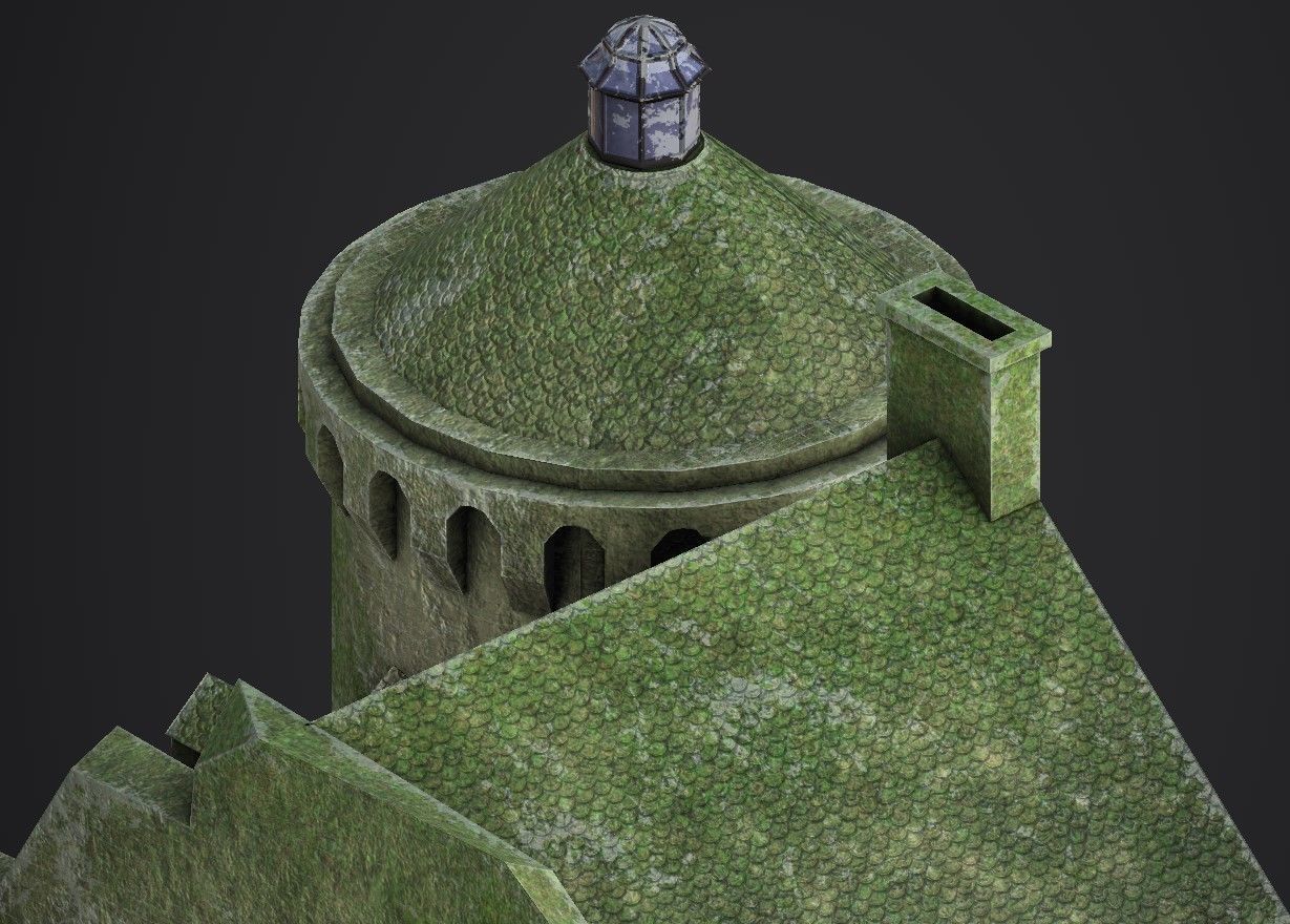 Scotney Castle Low-poly 3D model_16