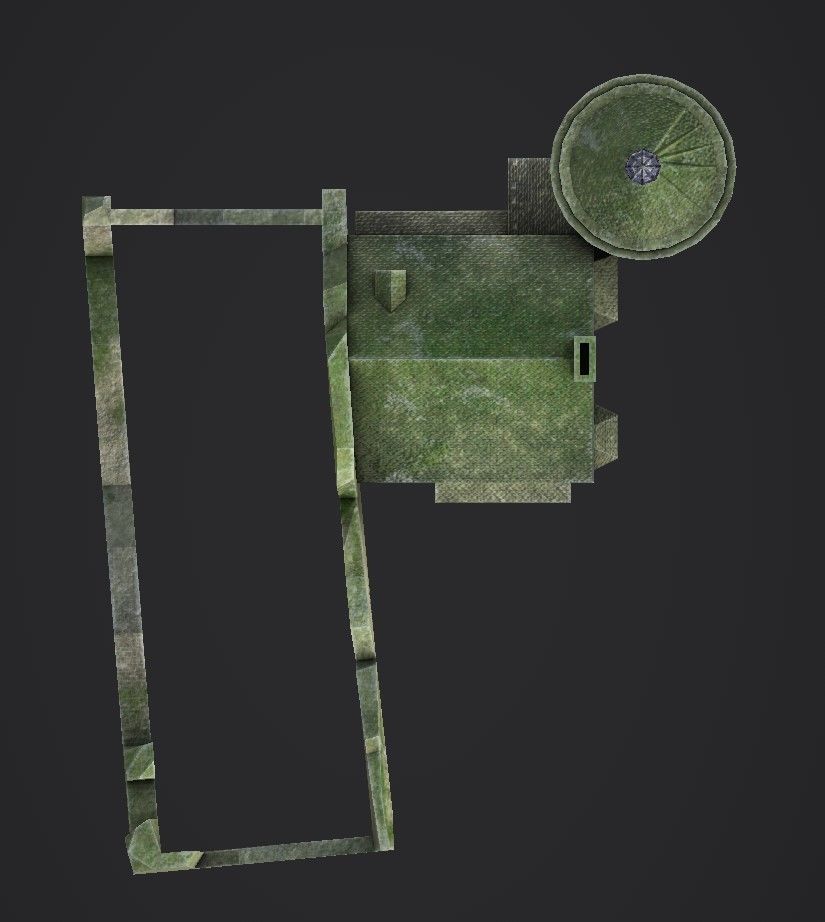 Scotney Castle Low-poly 3D model_8