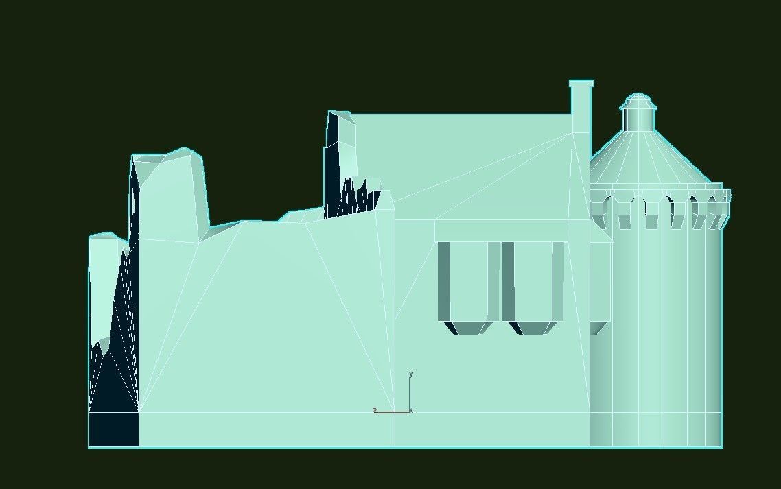 Scotney Castle Low-poly 3D model_34