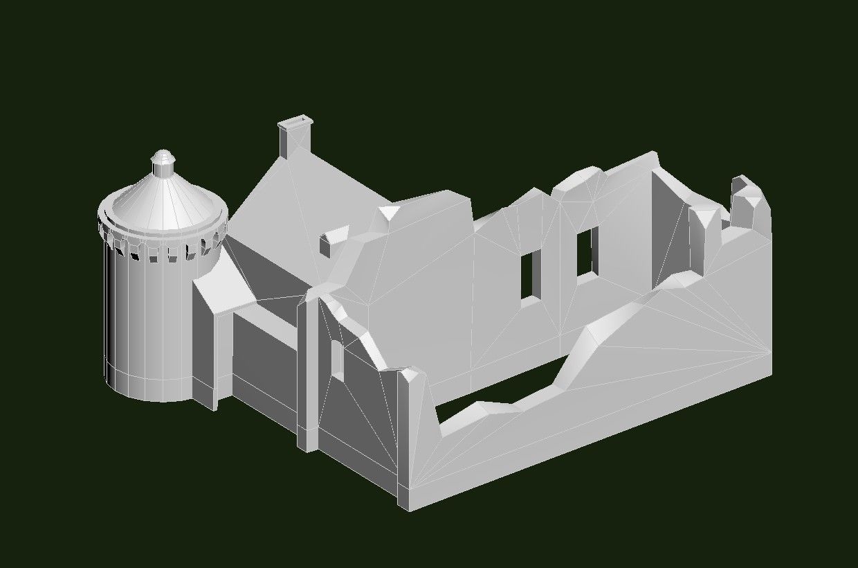 Scotney Castle Low-poly 3D model_22