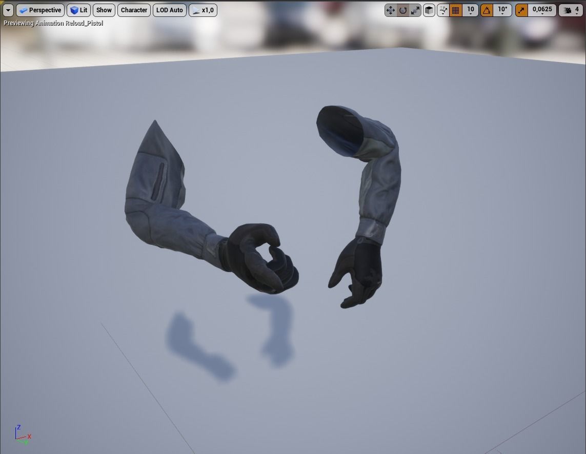 FPS Hands Low-poly 3D model_31