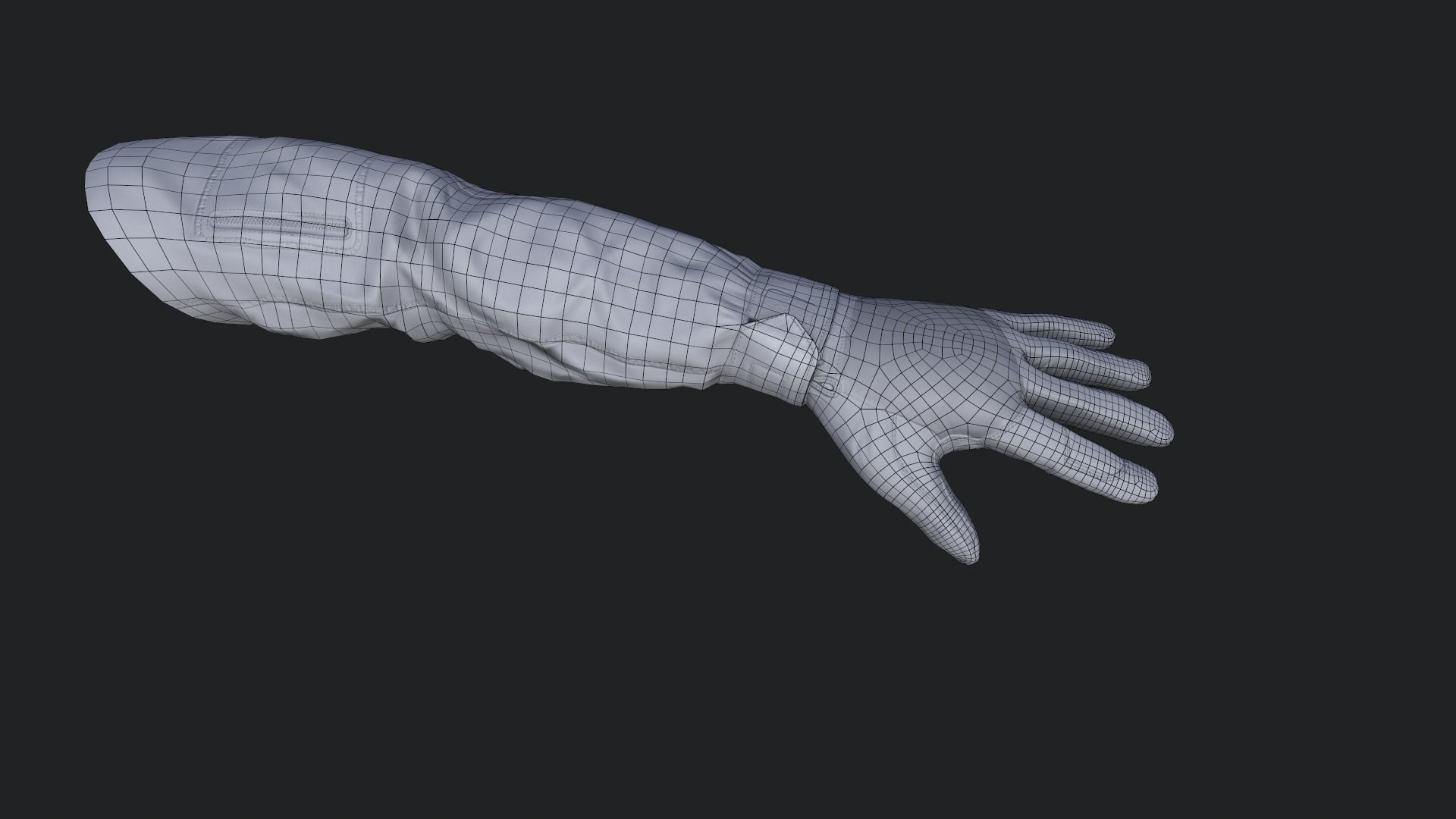FPS Hands Low-poly 3D model_17