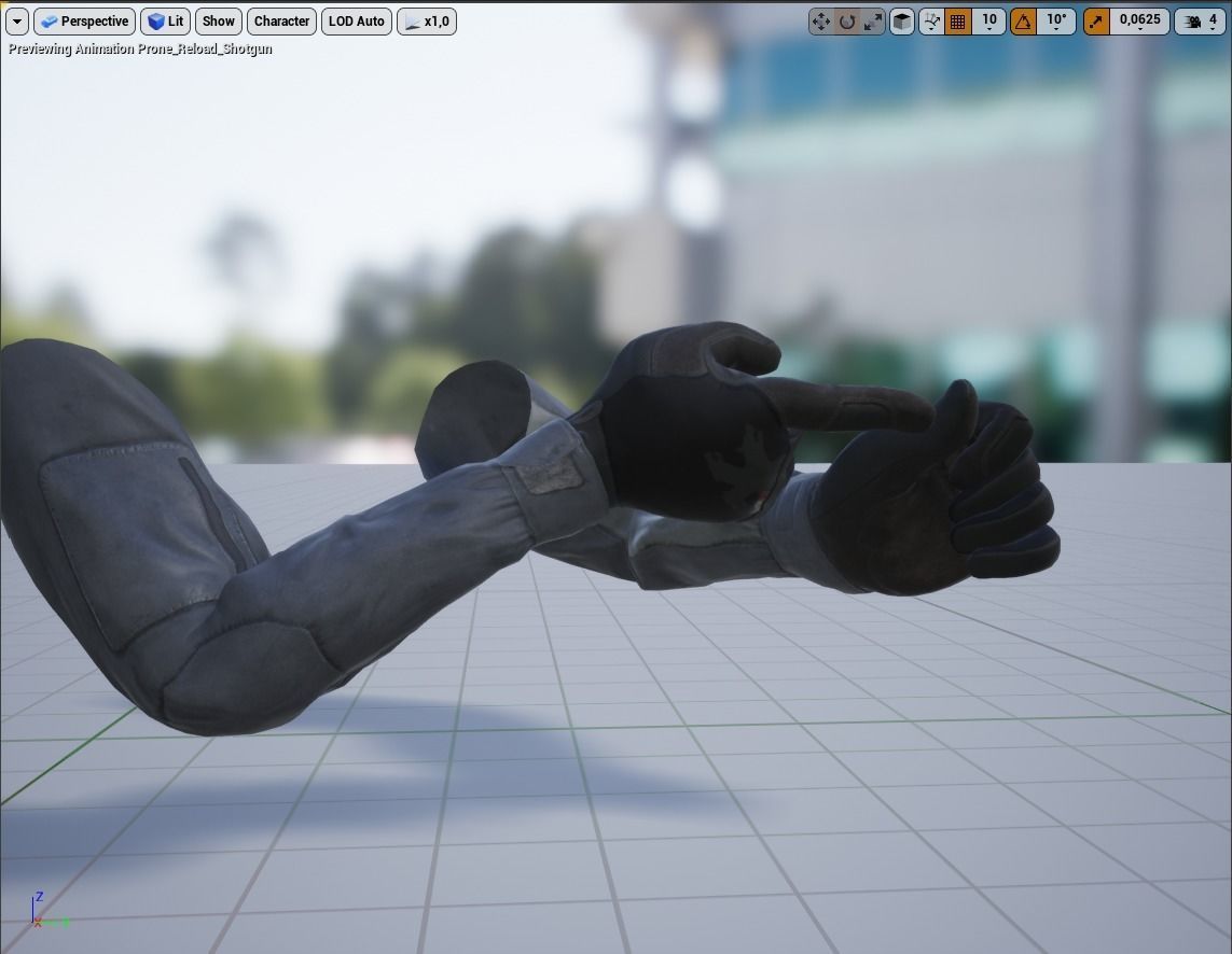 FPS Hands Low-poly 3D model_28